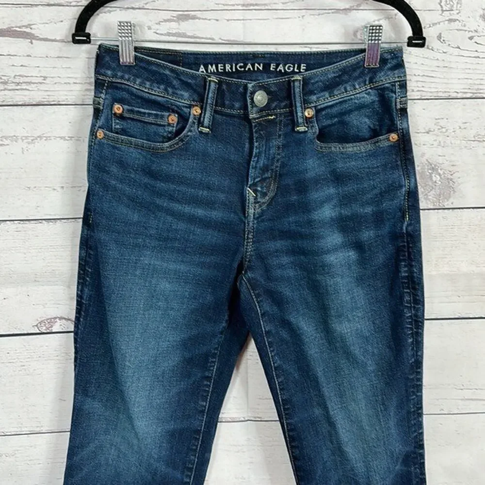 American Eagle‎ Jeans Mens 26X26.5 Blue Air Flex Stretch Classic Boot Comfort